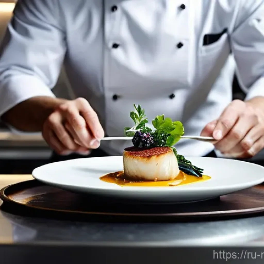 다문화 요리사와 미슐랭 스타 레스토랑 - The Culinary Artist's Palette**
**Prompt:** A highly dynamic, wide-angle shot of a male chef, appro...