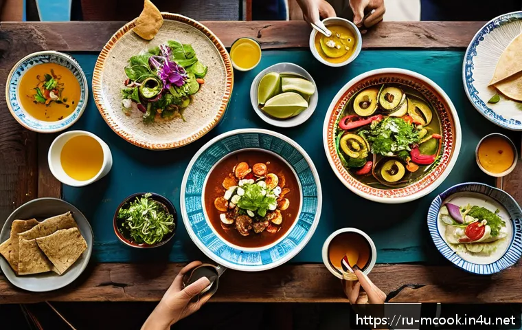 다문화 요리사와 요리의 심리학 - A vibrant multicultural dining scene featuring a diverse group of people around a rustic wooden tabl...